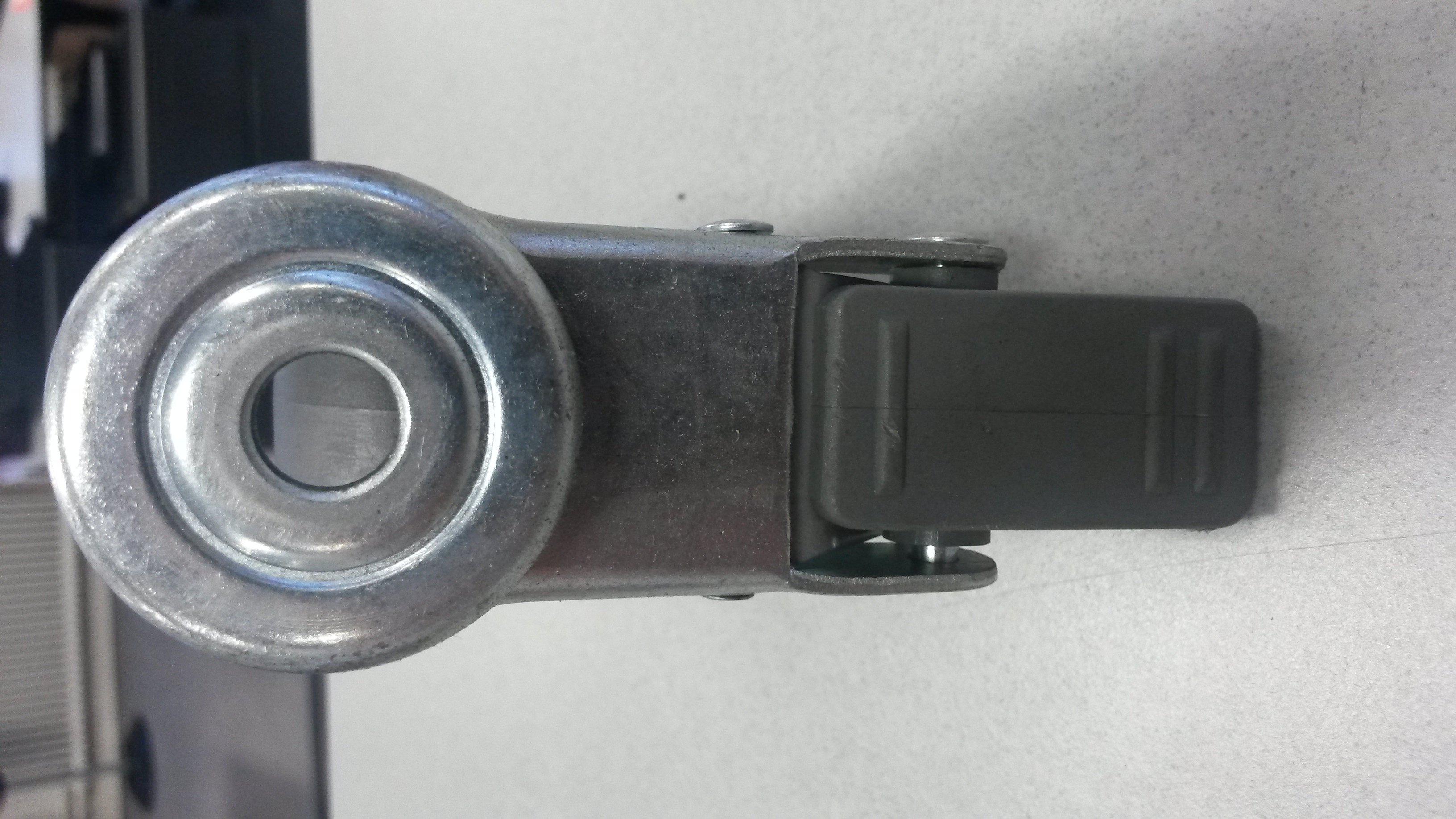 Zwenkwiel 75mm PU geremd (10mm) - Afbeelding 5